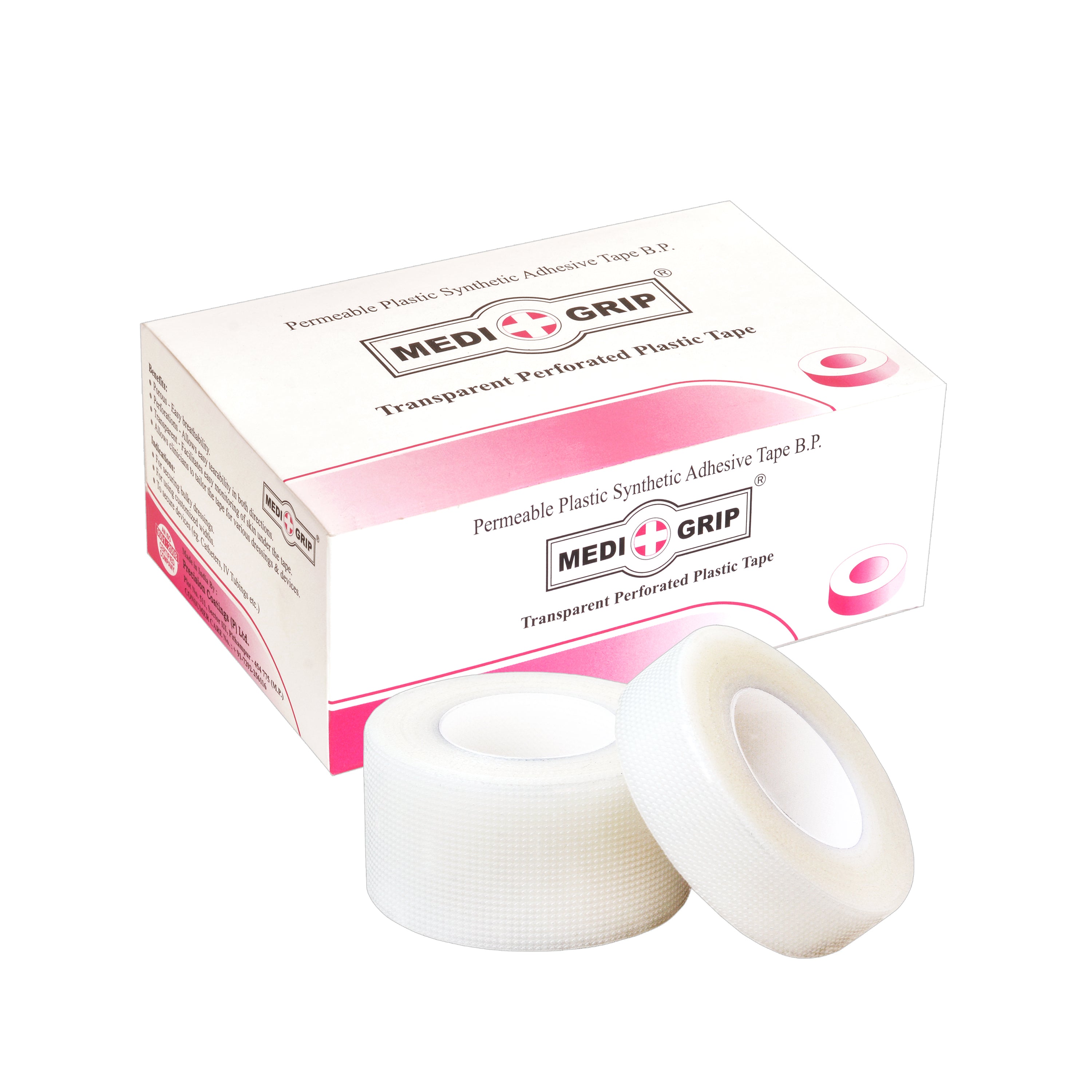 Medigrip Plastic Adhesive Tape 1.25 cm X 9.1 m (Pack of 24 Rolls) Perf