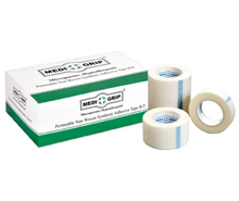 Load image into Gallery viewer, Medigrip Non Woven Microporous Paper Tape 1.25 cm X 9.1 m (Pack of 24 Rolls) White
