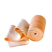 Load image into Gallery viewer, Medigrip Elastic Adhesive Bandage 10 cm X 4 / 6 m (Pack of 2 Rolls) Crepe Bandage