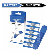 Load image into Gallery viewer, Medigrip Blue Metal Detectable First Aid Plaster (Pack of 100)
