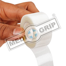 Load image into Gallery viewer, Medigrip Plastic Adhesive Tape 7.5 cm X 9.1 m (Pack of 4 Rolls) Perforated Transparent Hypoallergenic
