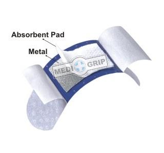 Medigrip Blue Metal Detectable First Aid Plaster (Pack of 3,000)