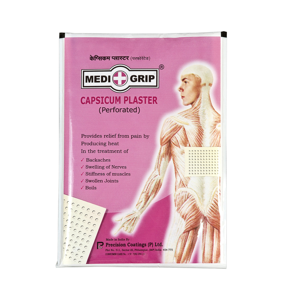 Medigrip Pain Relief Capsicum Plaster (Pack of 10)