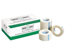 Load image into Gallery viewer, Medigrip Non Woven Microporous Paper Tape 7.5 cm X 9.1 m (Pack of 4 Rolls) White
